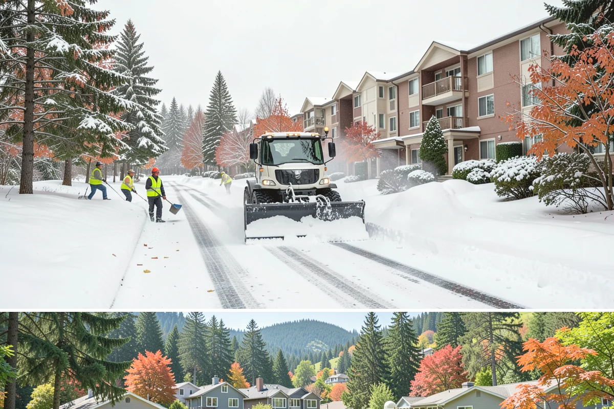 Snow Pile Management in Fircrest, Pierce County, WA - Snow pile management runs across the full winter as piles accumulate, shift, and eventually exceed a property's storage capacity.