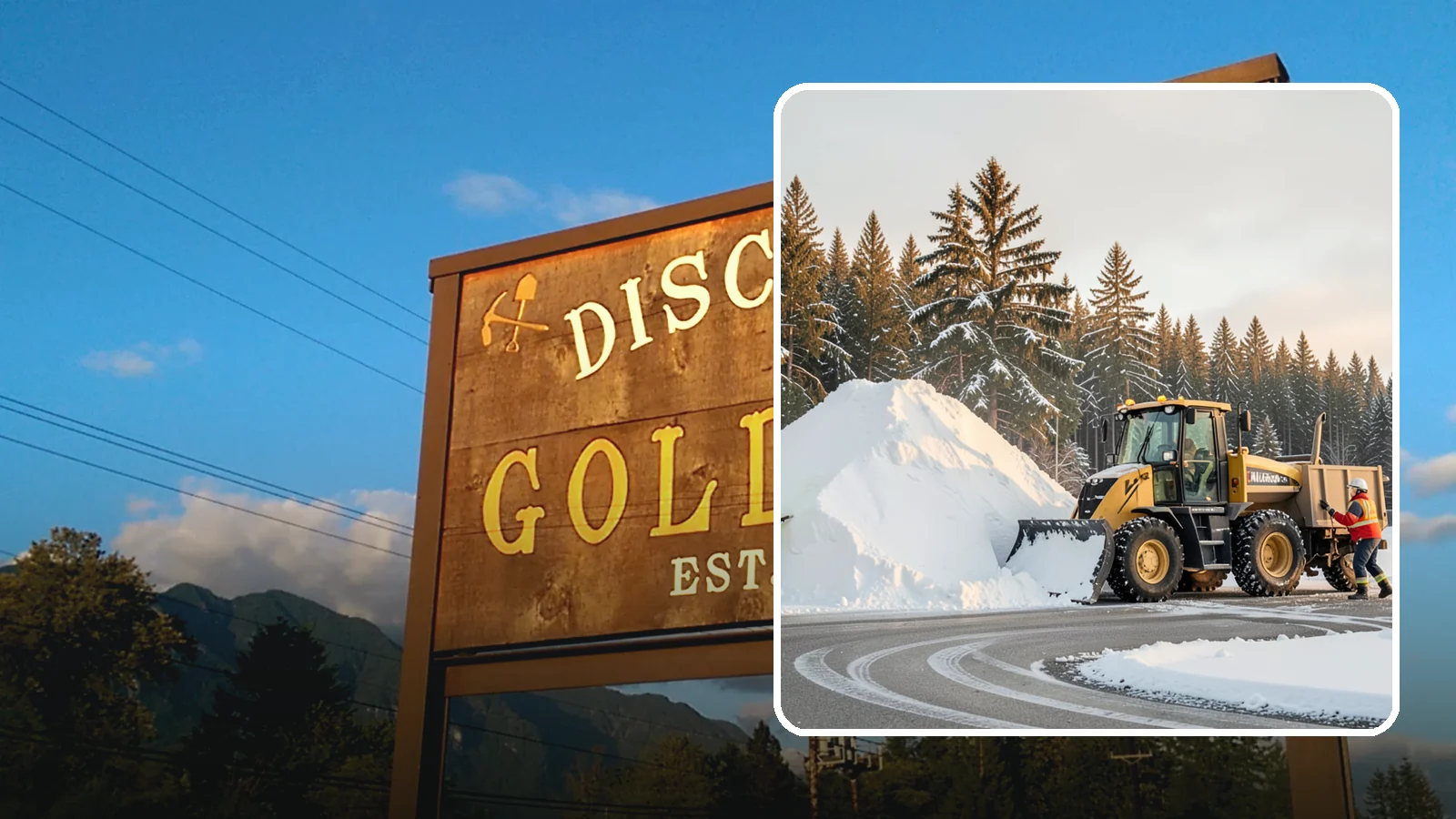Snow Pile Management in Gold Bar, Snohomish County, WA - We manage existing snow piles over the season so they never become a hazard or an obstruction.