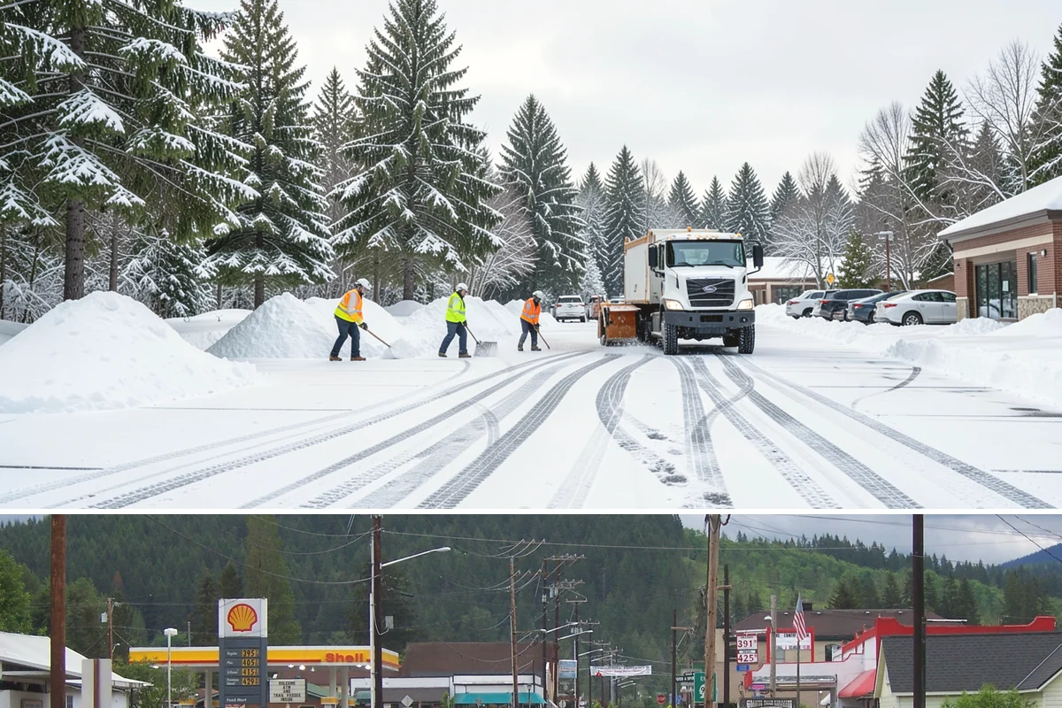 Snow Pile Management in Granite Falls, Snohomish County, WA - Snow pile management runs across the full winter as piles accumulate, shift, and eventually exceed a property's storage capacity.