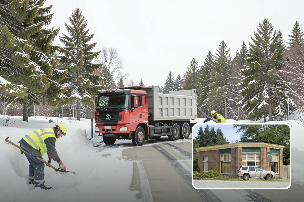 Snow Pile Management in Hamilton, Skagit County, WA - Keeps piles from blocking sightlines and access