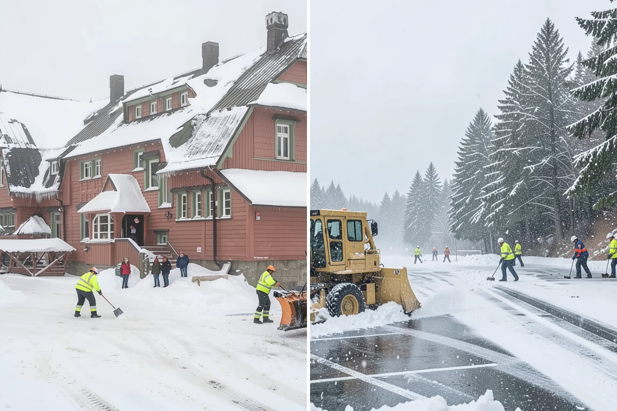 Snow Pile Management in Hamilton, Skagit County, WA - Monitor pile height and meltwater flow