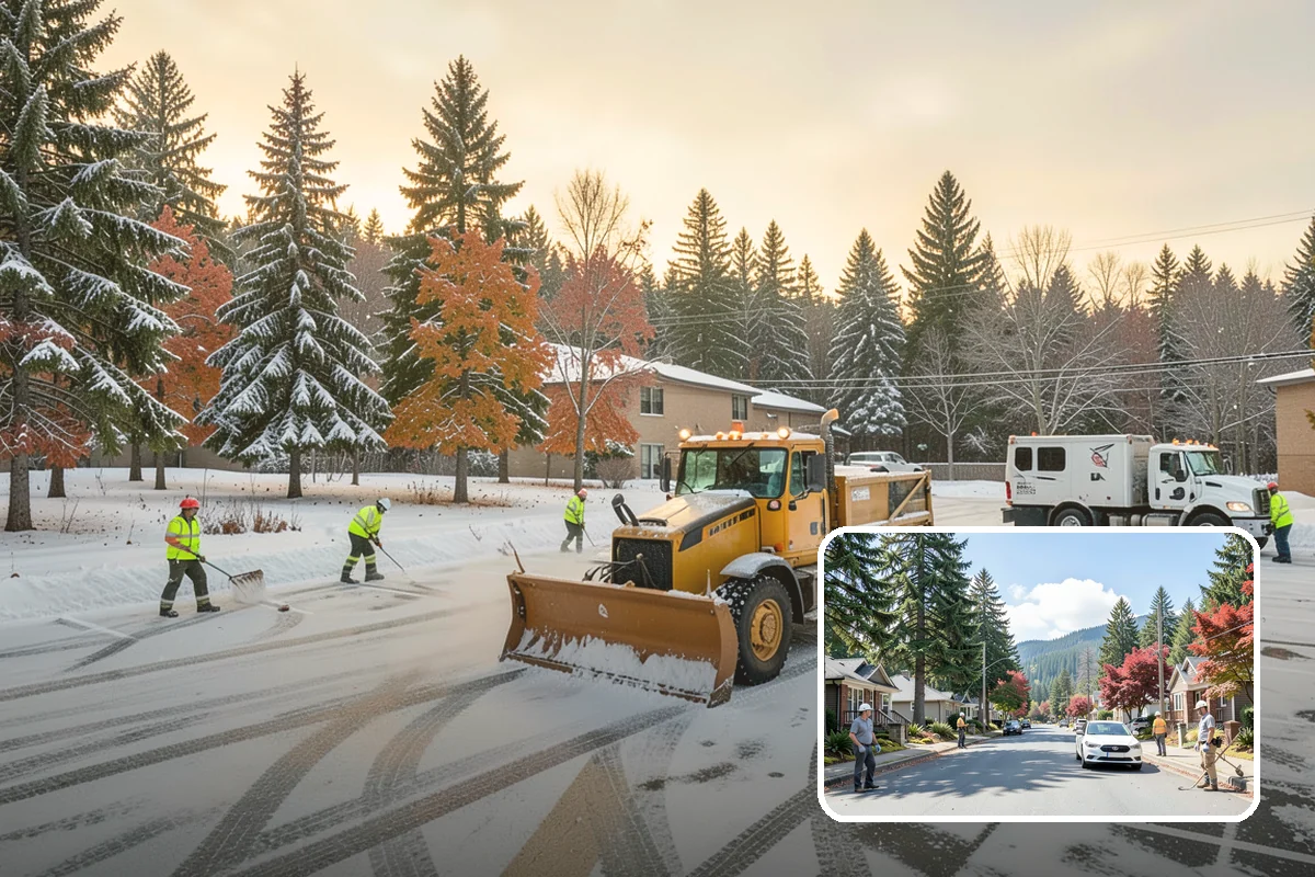 Snow Pile Management in Hunts Point, King County, WA - Keeps piles from blocking sightlines and access