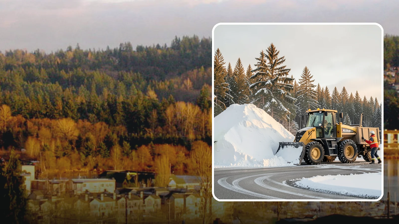 Snow Pile Management in Kenmore, King County, WA - We manage existing snow piles over the season so they never become a hazard or an obstruction.