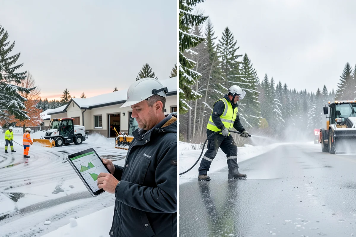 Snow Pile Management in Kenmore, King County, WA - Monitor pile height and meltwater flow