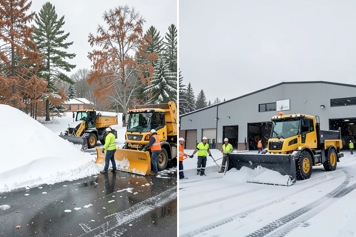 Snow Pile Management in Lake Forest Park, King County, WA - Monitor pile height and meltwater flow