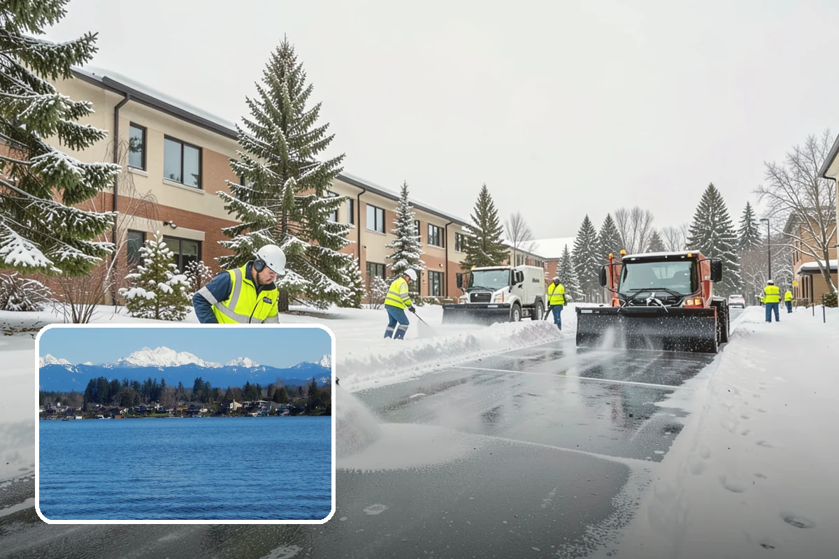 Snow Pile Management in Lake Stevens, Snohomish County, WA - Keeps piles from blocking sightlines and access