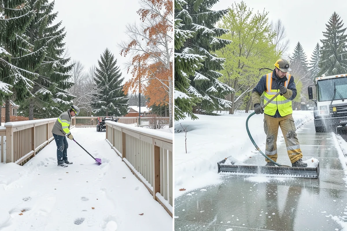 Snow Pile Management in Lake Stevens, Snohomish County, WA - Monitor pile height and meltwater flow