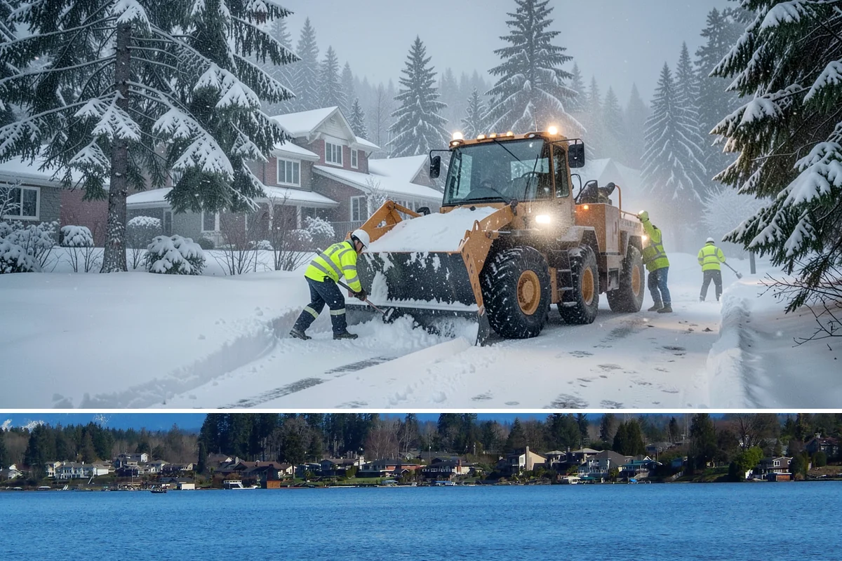 Snow Pile Management in Lake Stevens, Snohomish County, WA - Snow pile management runs across the full winter as piles accumulate, shift, and eventually exceed a property's storage capacity.