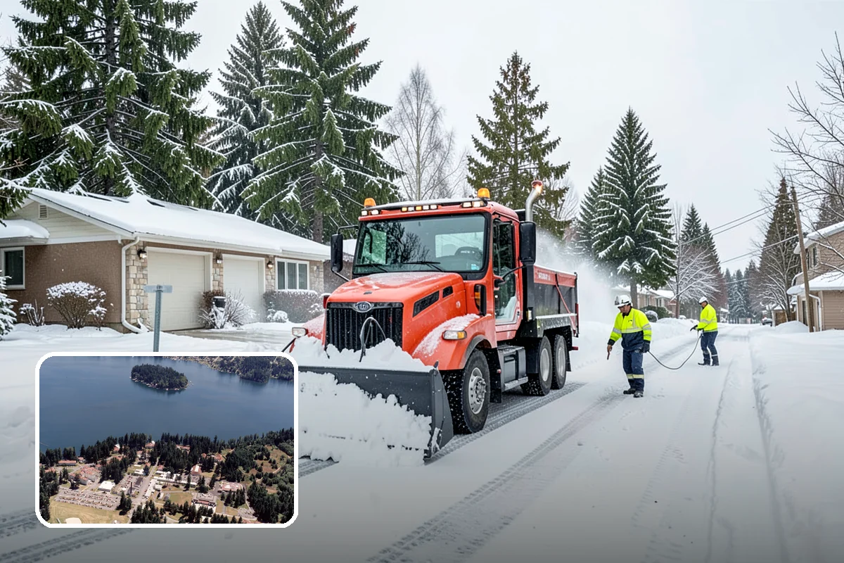 Snow Pile Management in Lakewood, Pierce County, WA - Keeps piles from blocking sightlines and access