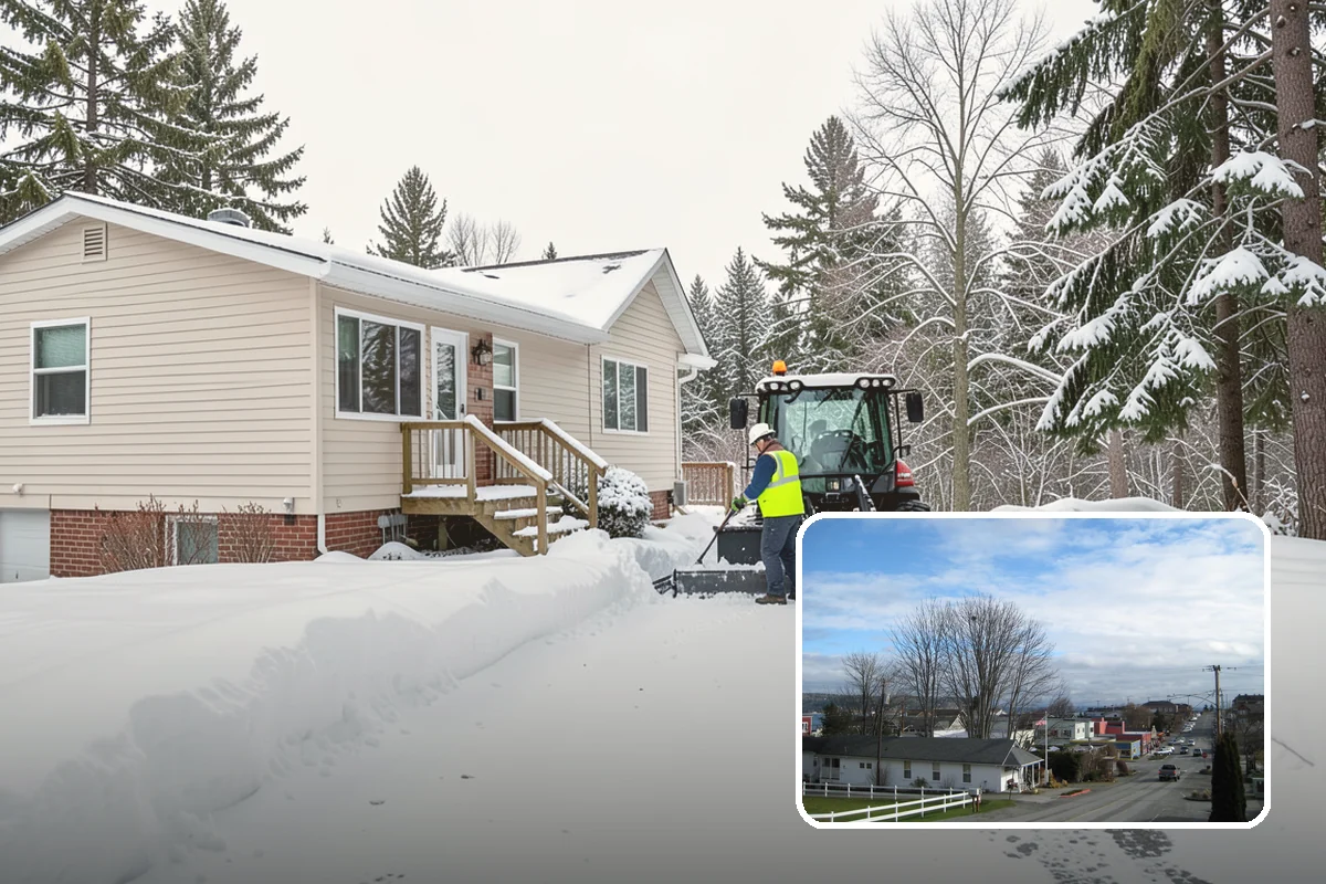 Snow Pile Management in Langley, Island County, WA - Keeps piles from blocking sightlines and access