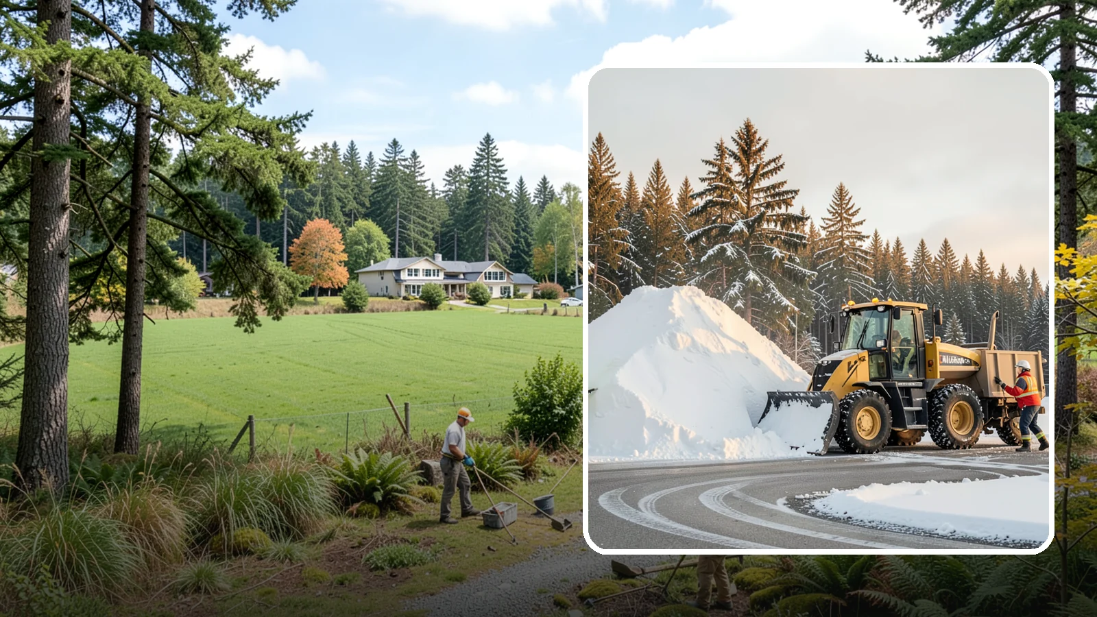 Snow Pile Management in Lyman, Skagit County, WA - We manage existing snow piles over the season so they never become a hazard or an obstruction.