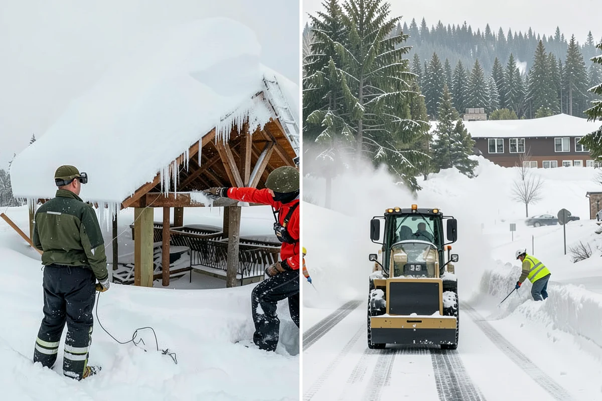 Snow Pile Management in Lyman, Skagit County, WA - Monitor pile height and meltwater flow