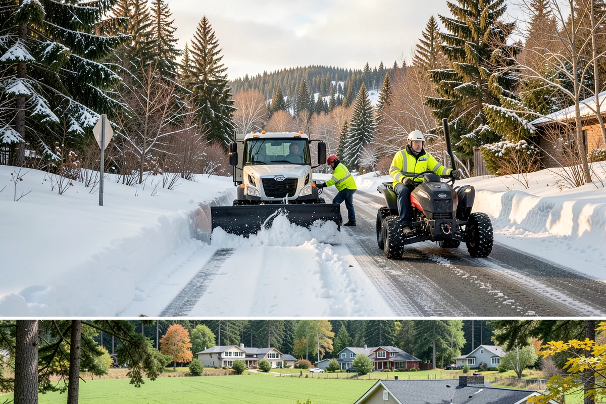 Snow Pile Management in Lyman, Skagit County, WA - Snow pile management runs across the full winter as piles accumulate, shift, and eventually exceed a property's storage capacity.