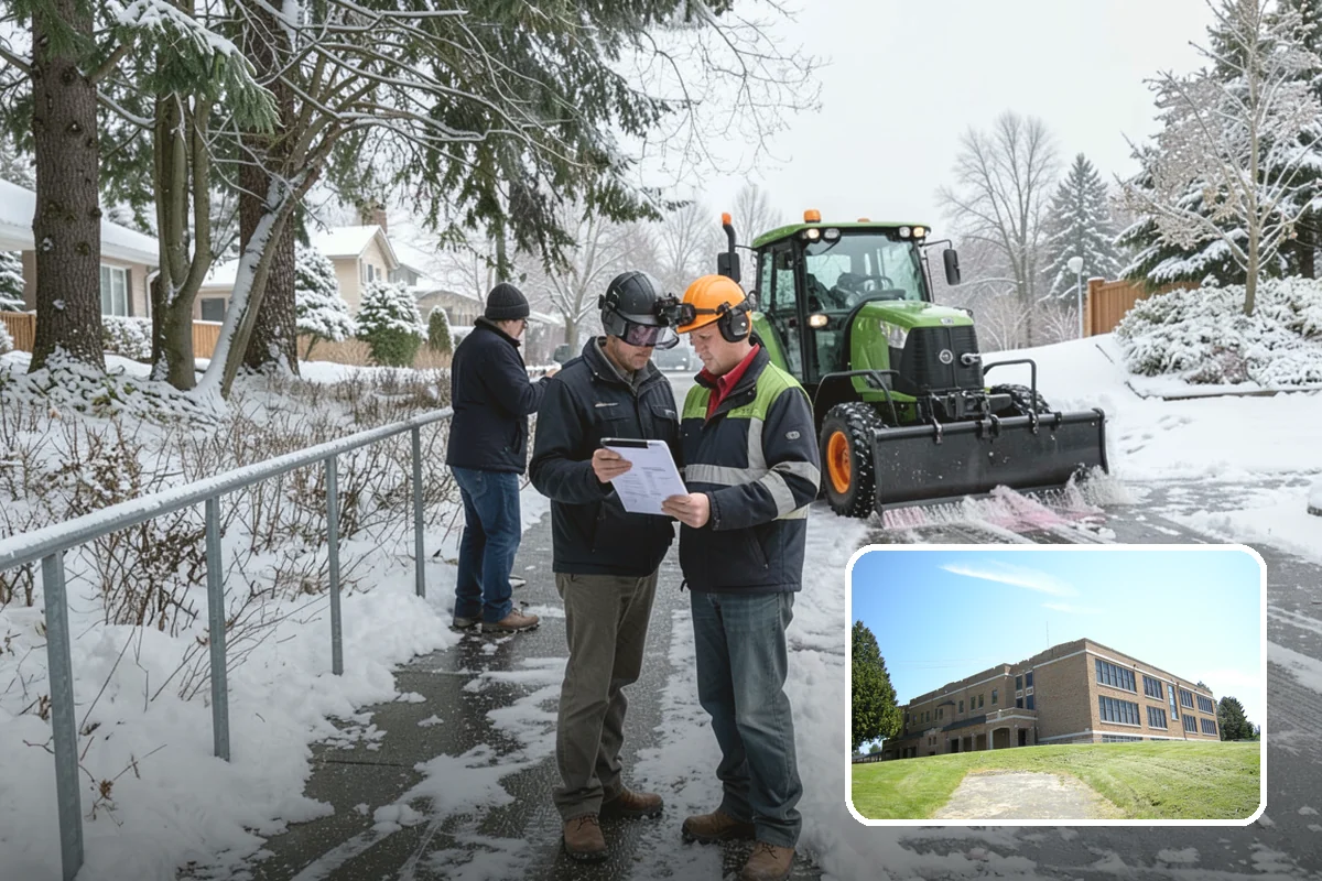 Snow Pile Management in Maple Valley, King County, WA - Keeps piles from blocking sightlines and access