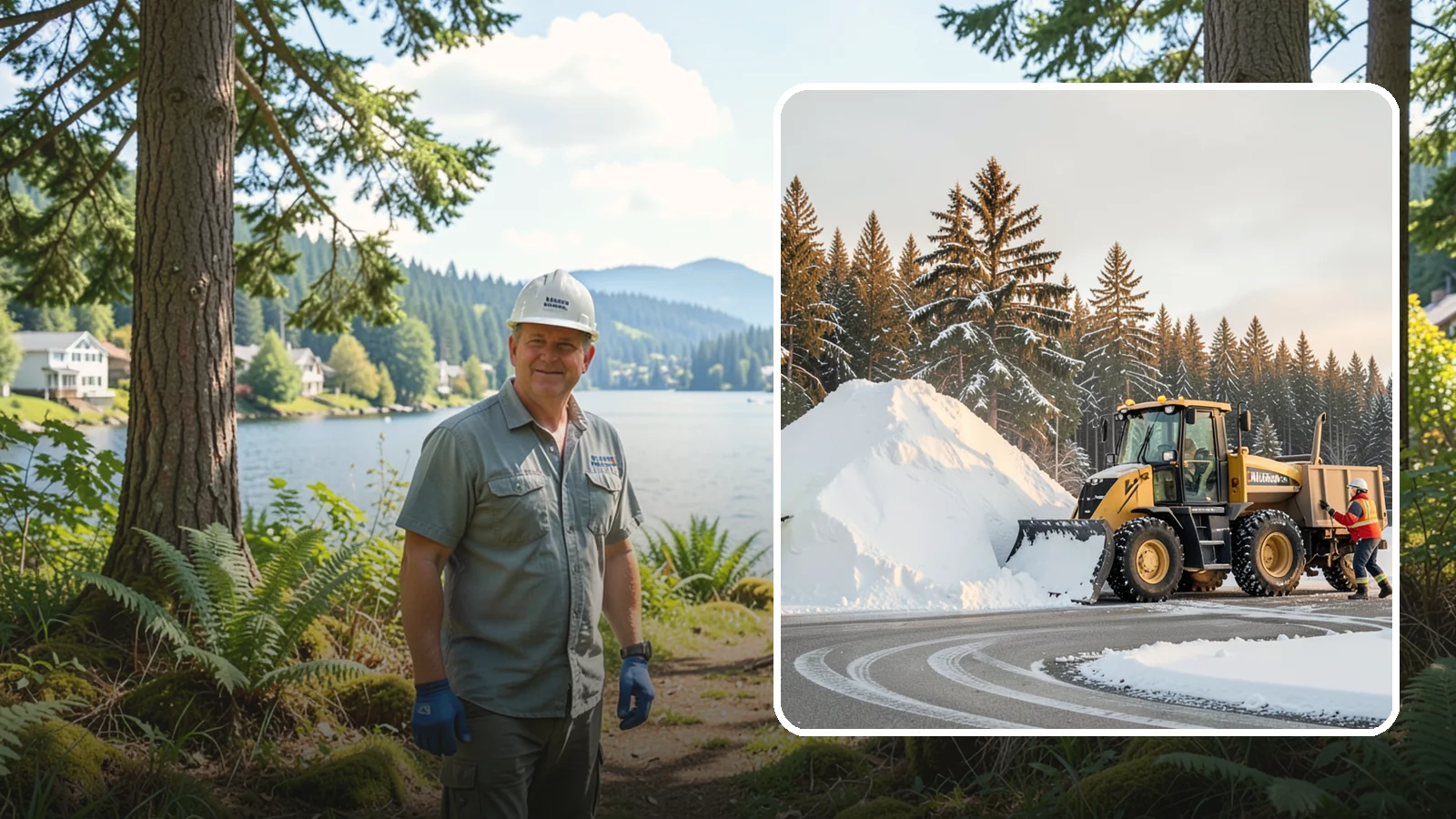 Snow Pile Management in Milton, King County, WA - We manage existing snow piles over the season so they never become a hazard or an obstruction.