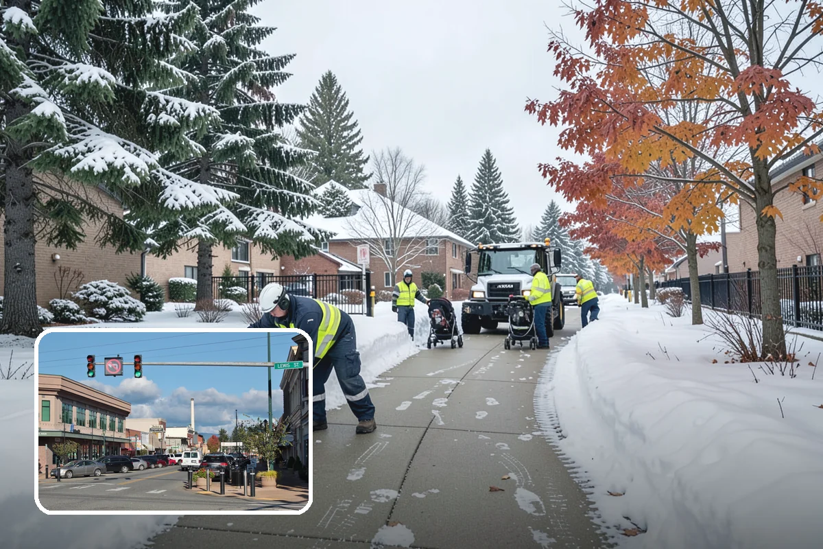 Snow Pile Management in Monroe, Snohomish County, WA - Keeps piles from blocking sightlines and access