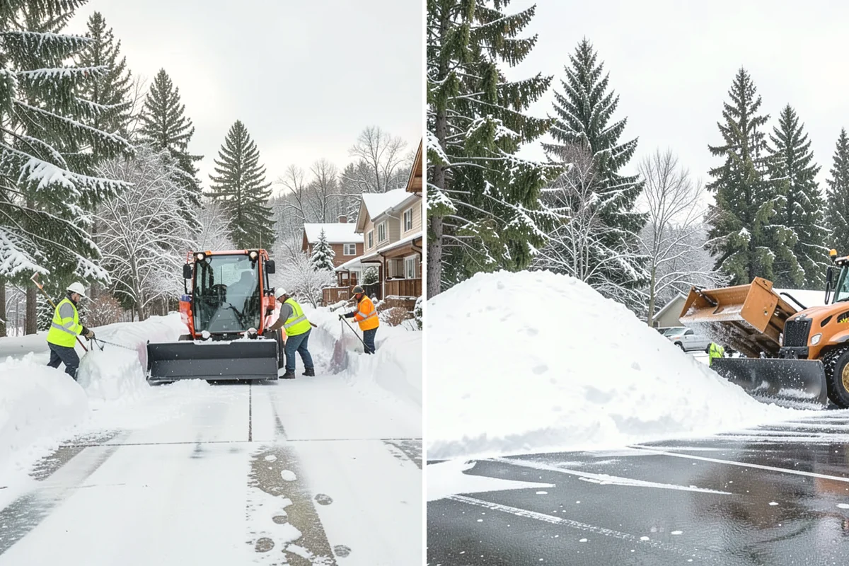 Snow Pile Management in Monroe, Snohomish County, WA - Monitor pile height and meltwater flow