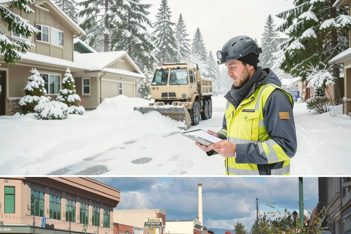 Snow Pile Management in Monroe, Snohomish County, WA - Snow pile management runs across the full winter as piles accumulate, shift, and eventually exceed a property's storage capacity.