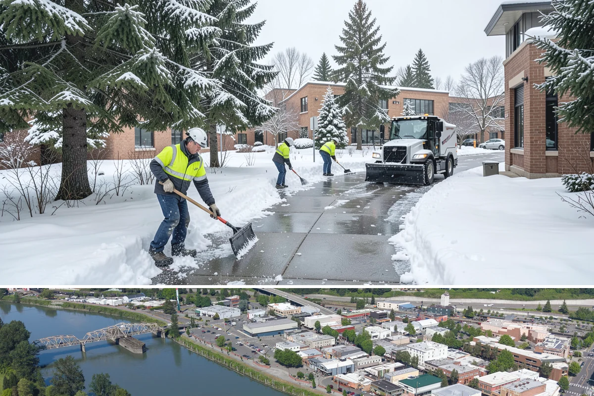 Snow Pile Management in Mount Vernon, Skagit County, WA - Snow pile management runs across the full winter as piles accumulate, shift, and eventually exceed a property's storage capacity.