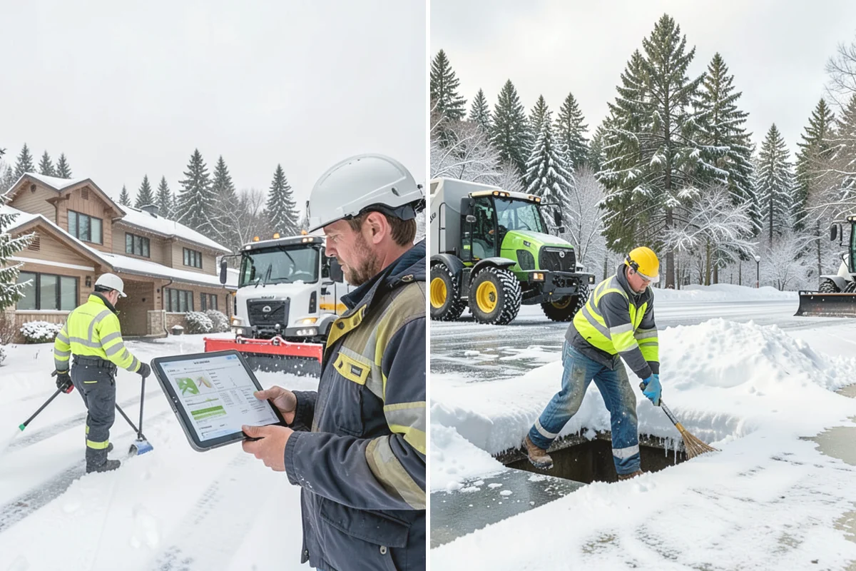 Snow Pile Management in Mountlake Terrace, Snohomish County, WA - Monitor pile height and meltwater flow
