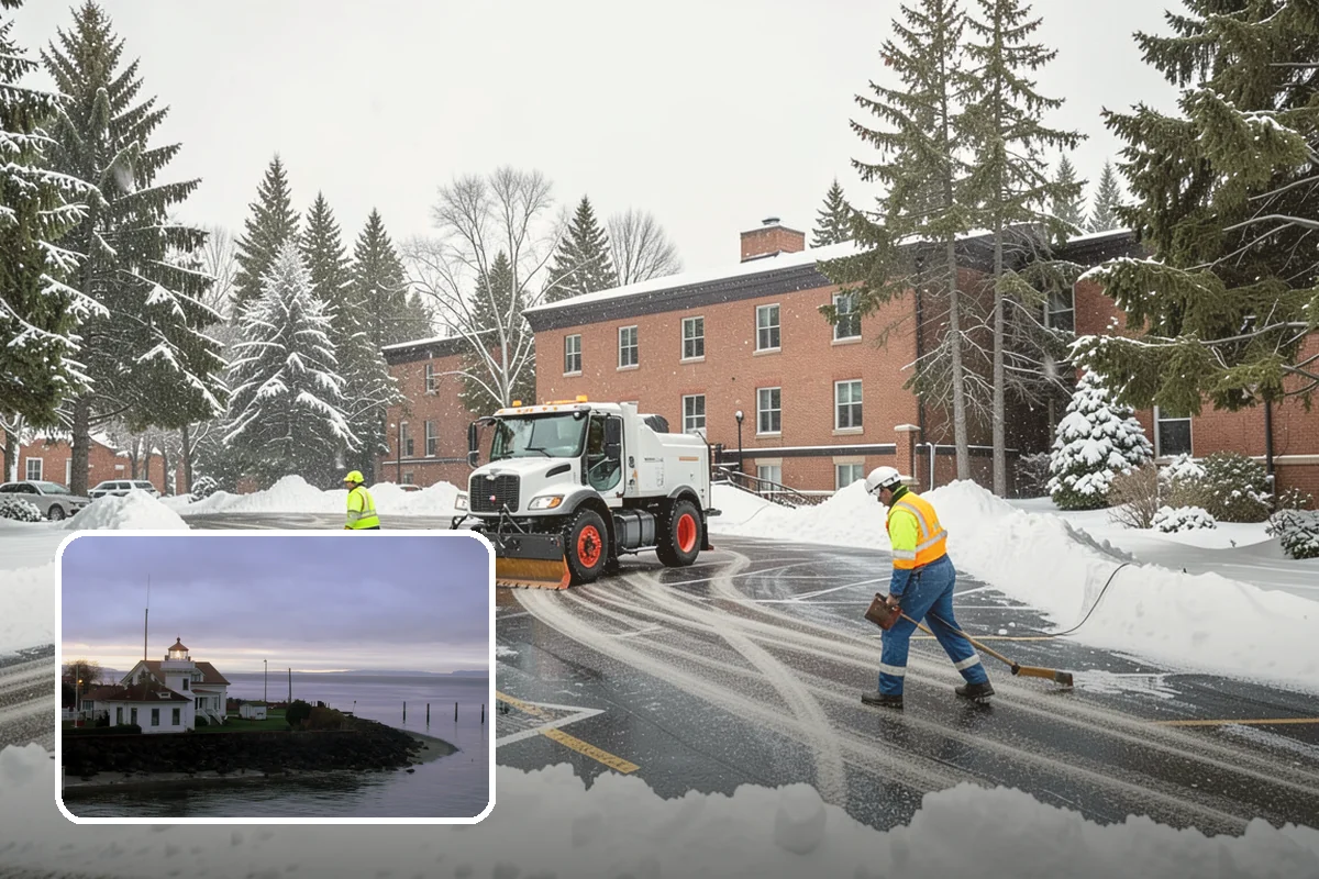 Snow Pile Management in Mukilteo, Snohomish County, WA - Keeps piles from blocking sightlines and access