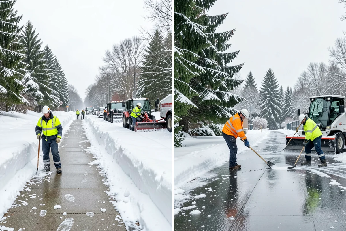 Snow Pile Management in Normandy Park, King County, WA - Monitor pile height and meltwater flow