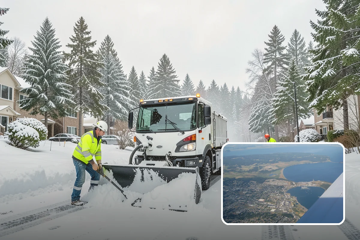 Snow Pile Management in Oak Harbor, Island County, WA - Keeps piles from blocking sightlines and access