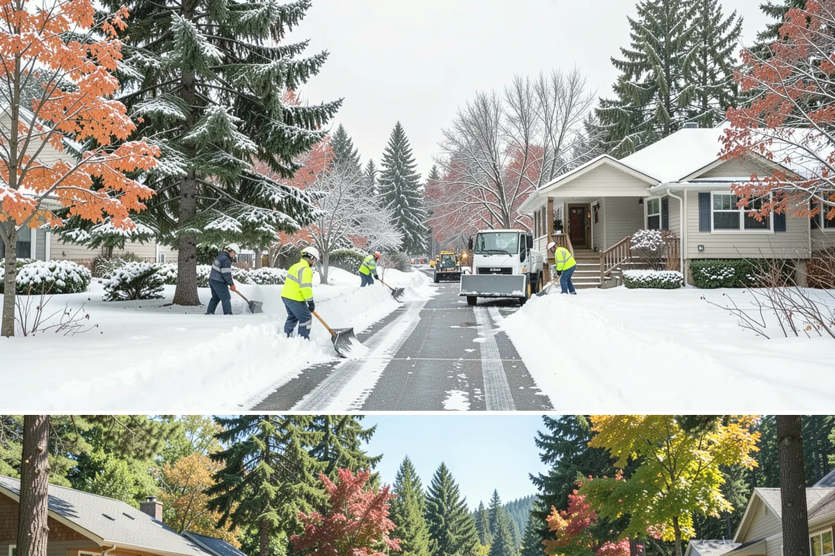 Snow Pile Management in Orting, Pierce County, WA - Snow pile management runs across the full winter as piles accumulate, shift, and eventually exceed a property's storage capacity.