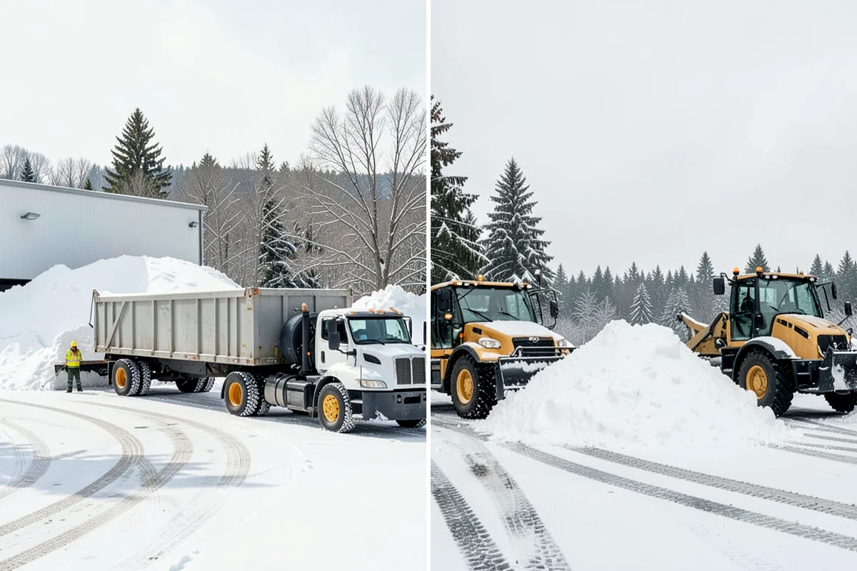 Snow Pile Management in Pacific, King County, WA - Monitor pile height and meltwater flow