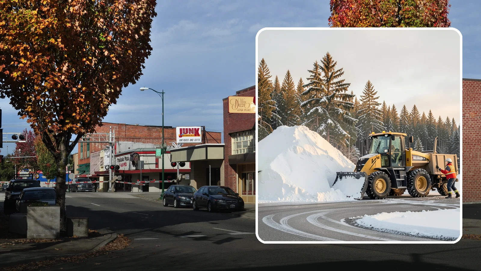 Snow Pile Management in Puyallup, Pierce County, WA - We manage existing snow piles over the season so they never become a hazard or an obstruction.