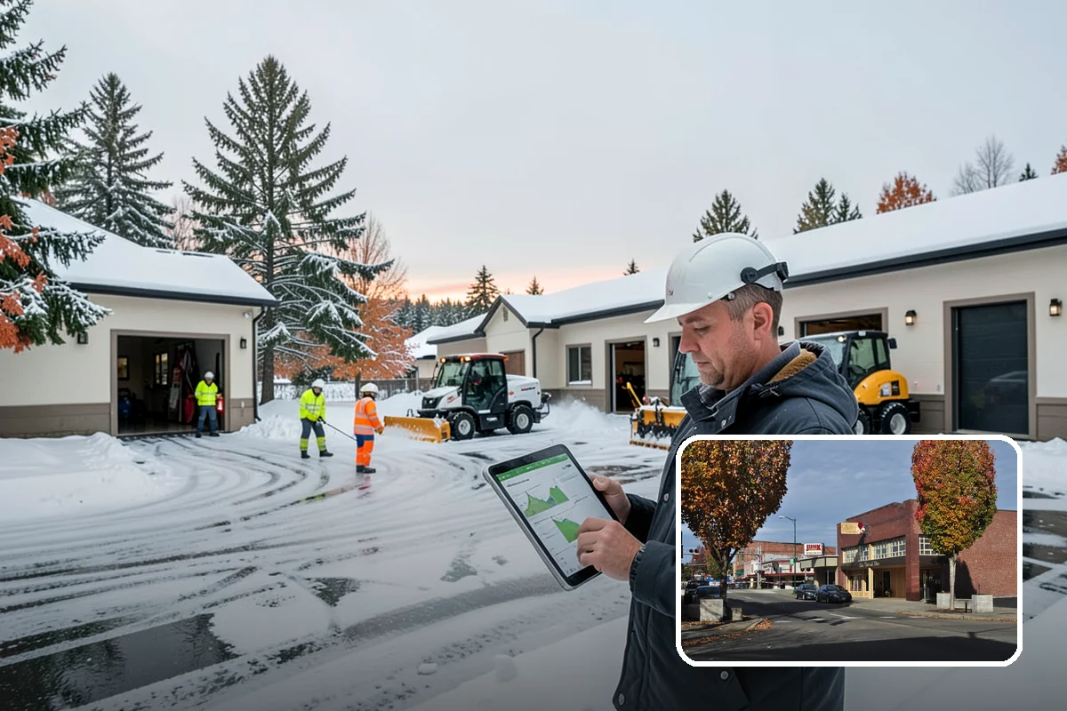Snow Pile Management in Puyallup, Pierce County, WA - Keeps piles from blocking sightlines and access