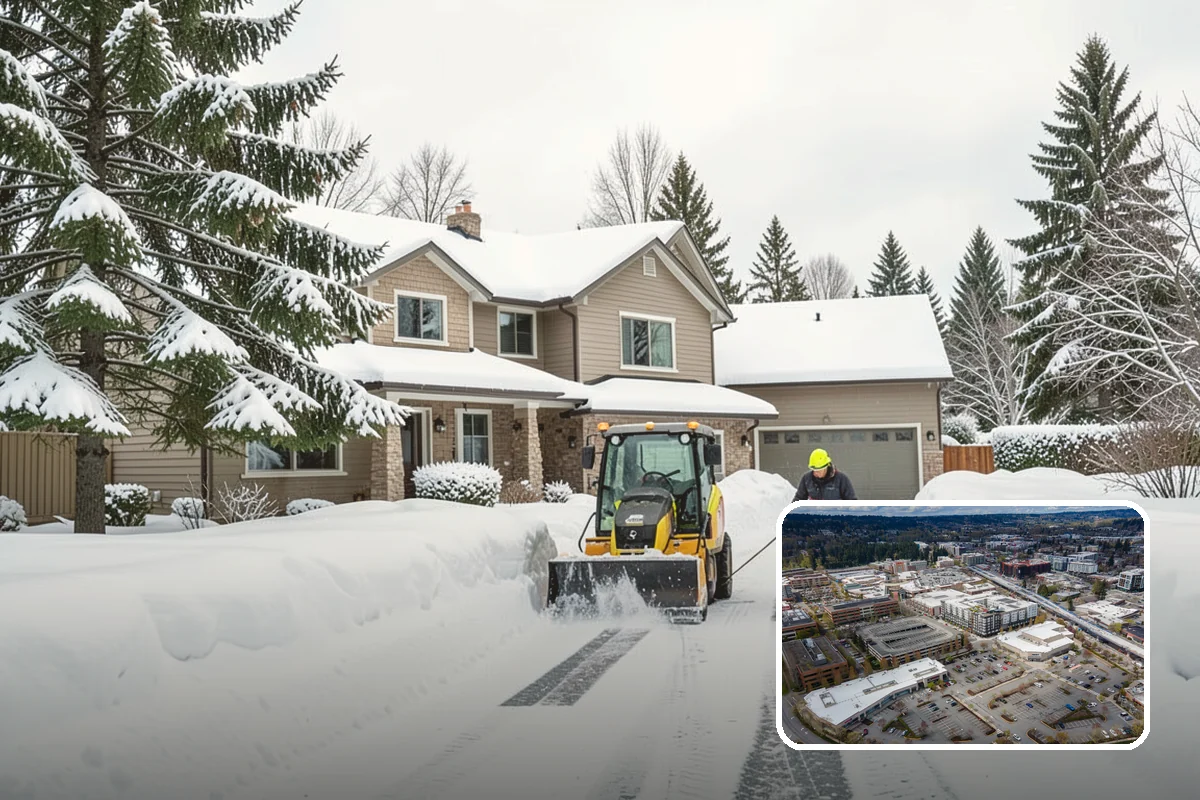Snow Pile Management in Redmond, King County, WA - Keeps piles from blocking sightlines and access