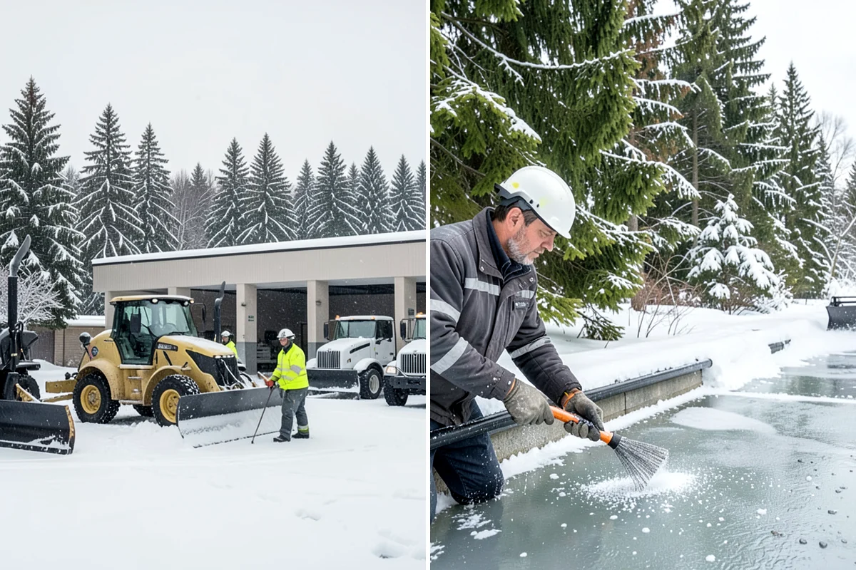 Snow Pile Management in SeaTac, King County, WA - Monitor pile height and meltwater flow