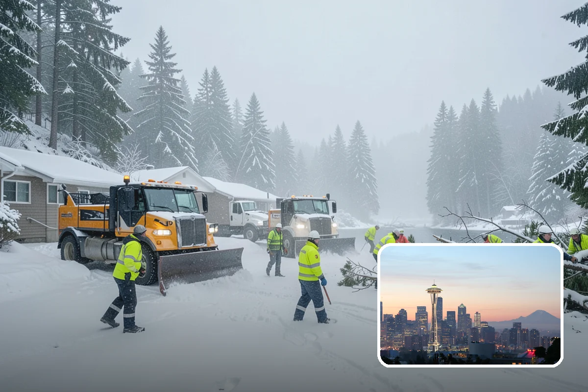 Snow Pile Management in Seattle, King County, WA - Keeps piles from blocking sightlines and access