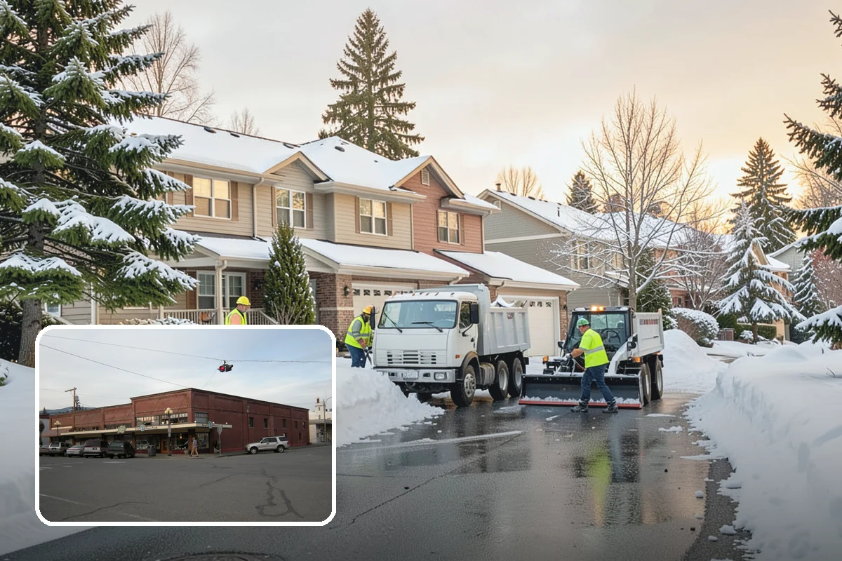 Snow Pile Management in Sedro-Woolley, Skagit County, WA - Keeps piles from blocking sightlines and access