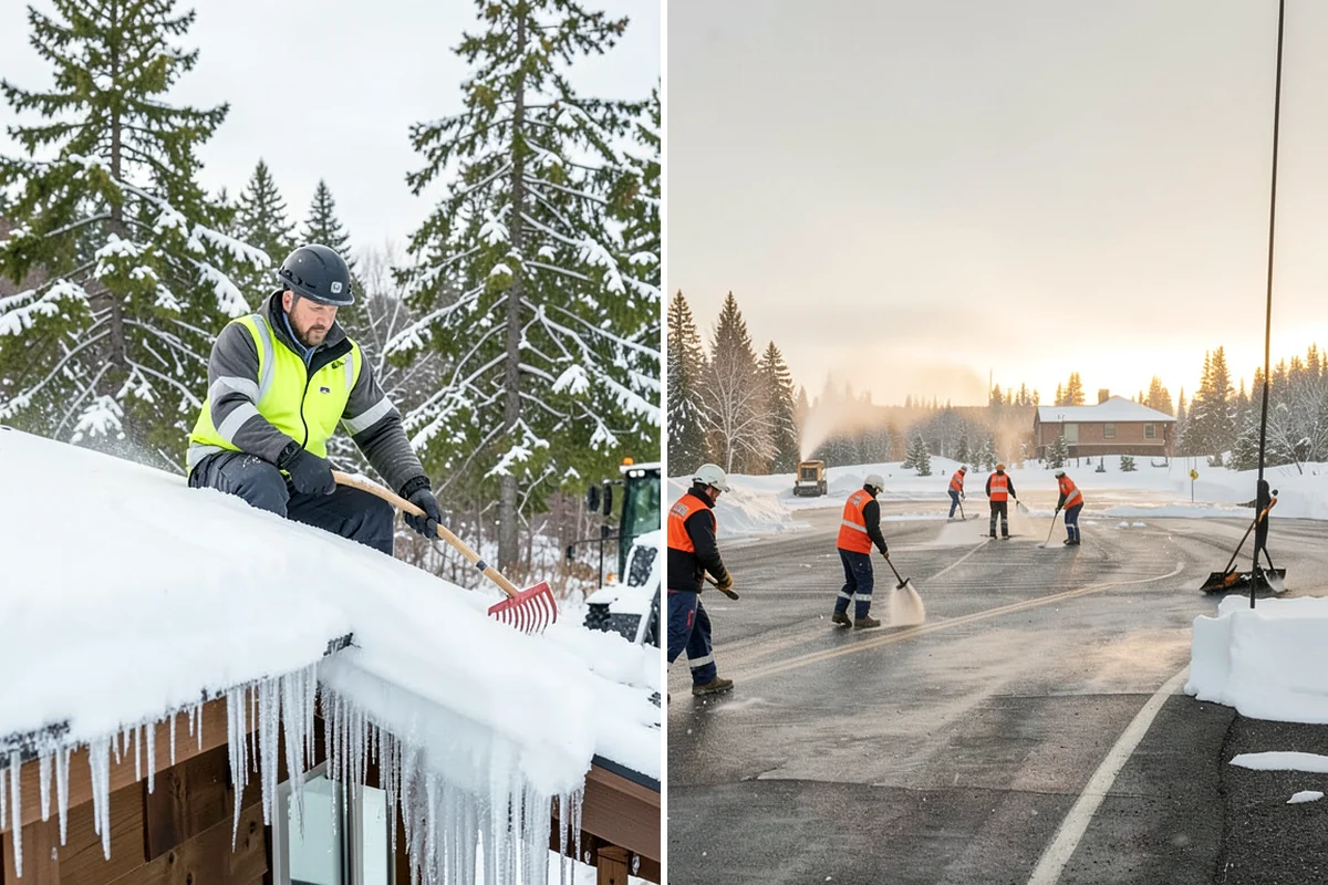 Snow Pile Management in Shoreline, King County, WA - Monitor pile height and meltwater flow