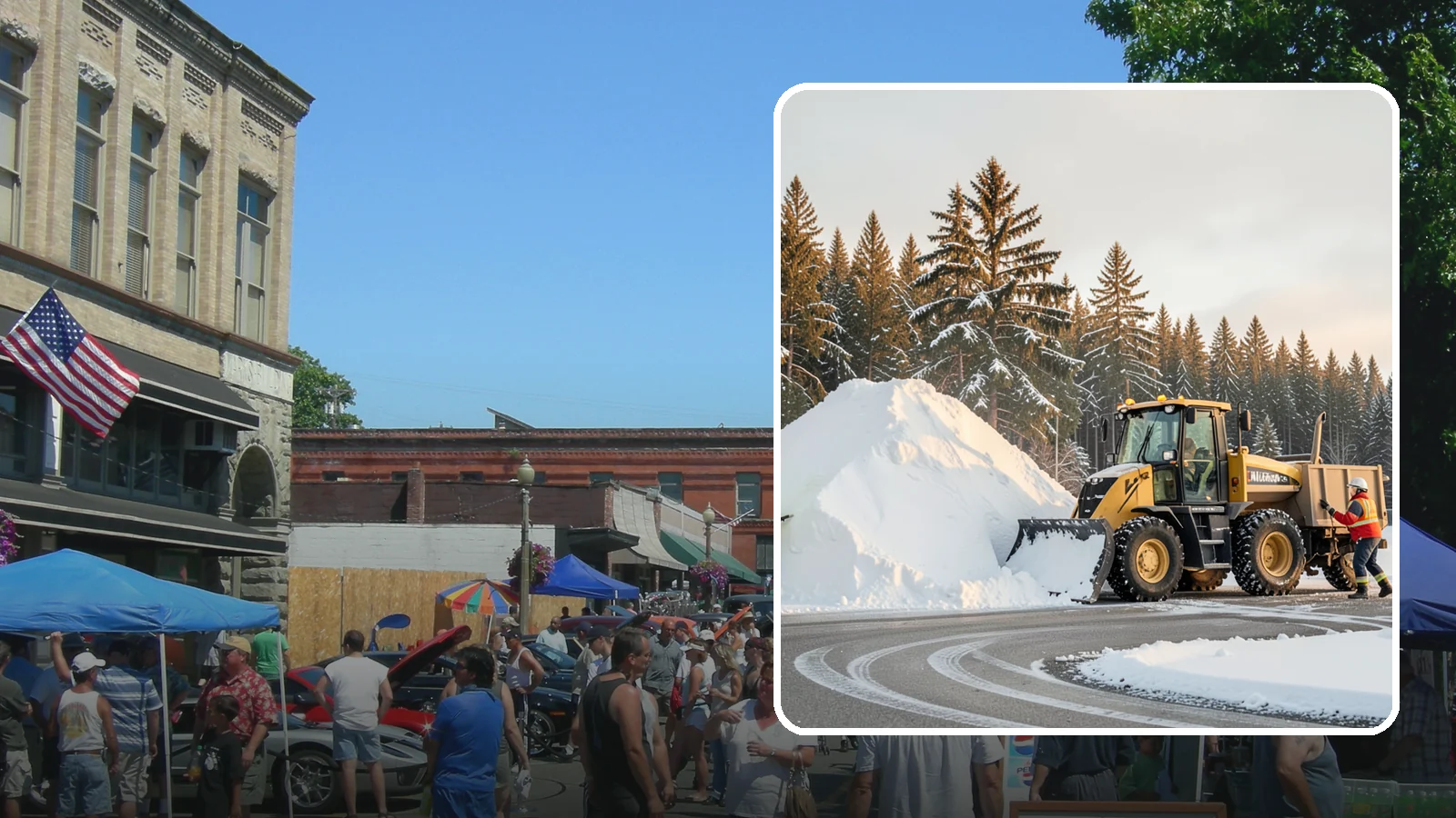 Snow Pile Management in Snohomish, Snohomish County, WA - We manage existing snow piles over the season so they never become a hazard or an obstruction.