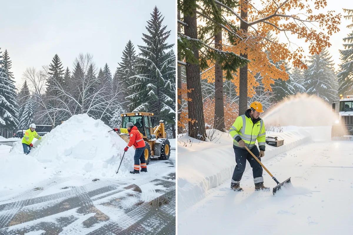 Snow Pile Management in South Prairie, Pierce County, WA - Monitor pile height and meltwater flow