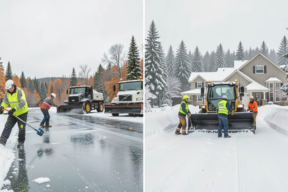 Snow Pile Management in Stanwood, Snohomish County, WA - Monitor pile height and meltwater flow