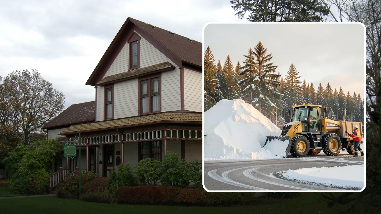 Snow Pile Management in Sumner, Pierce County, WA - We manage existing snow piles over the season so they never become a hazard or an obstruction.