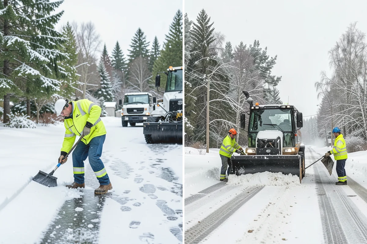 Snow Pile Management in Tukwila, King County, WA - Monitor pile height and meltwater flow