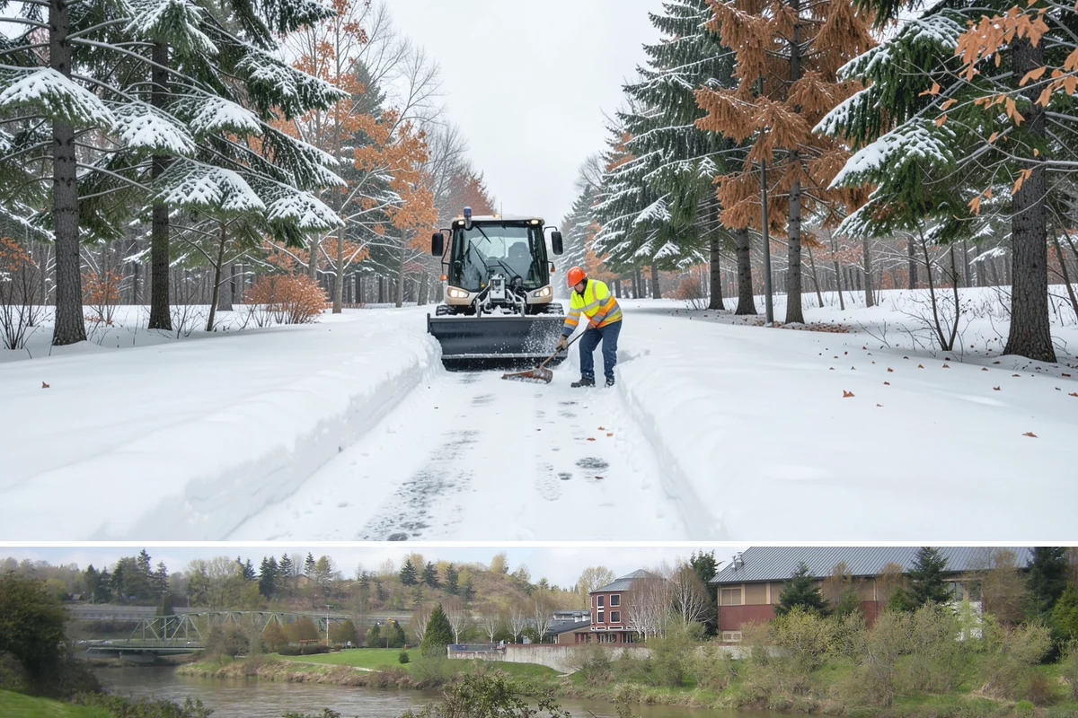 Snow Pile Management in Tukwila, King County, WA - Snow pile management runs across the full winter as piles accumulate, shift, and eventually exceed a property's storage capacity.