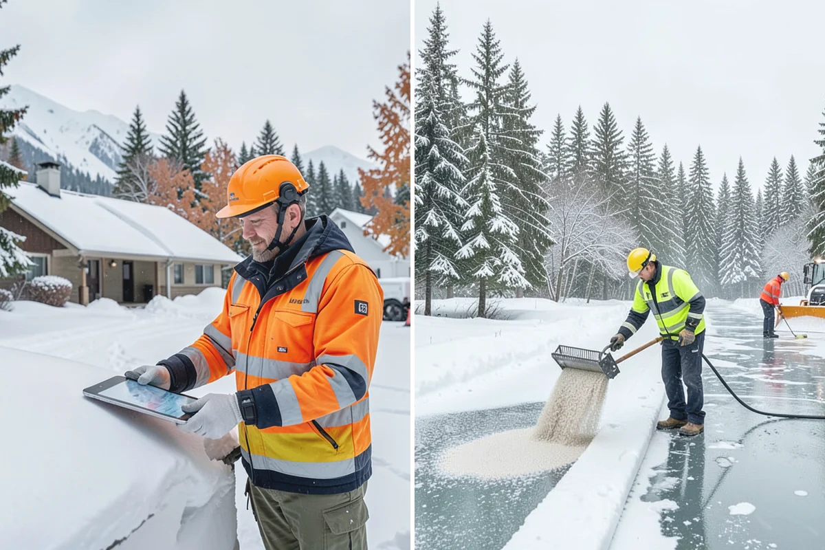 Snow Pile Management in Wilkeson, Pierce County, WA - Monitor pile height and meltwater flow
