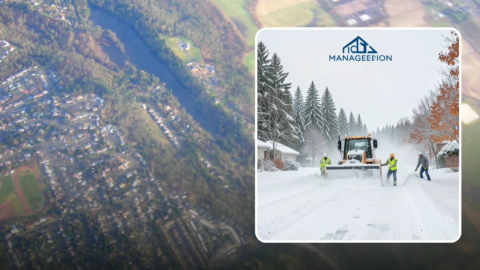Snow Plowing in Algona, King County, WA - Our truck-mounted snow plowing quickly clears driveways, lots, and access roads across Western Washington.