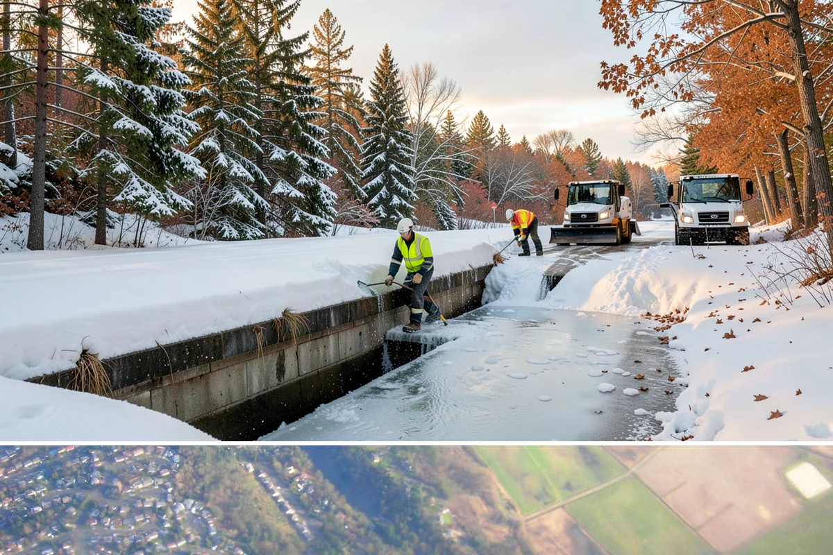 Snow Plowing in Algona, King County, WA - Plowing runs from the first accumulating snow, typically late November, through the end of the season in February or March.