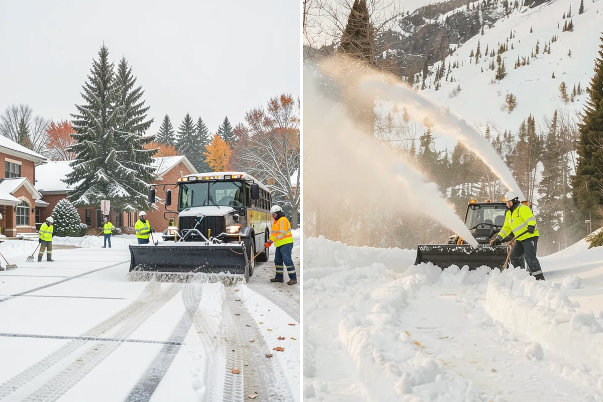 Snow Plowing in Anacortes, Skagit County, WA - Review the property and mark snow storage areas