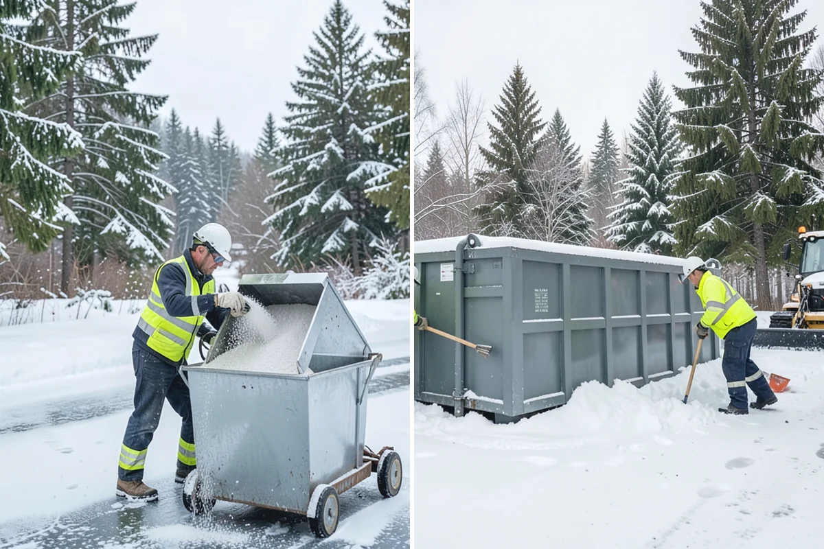 Snow Plowing in Auburn, King County, WA - Review the property and mark snow storage areas