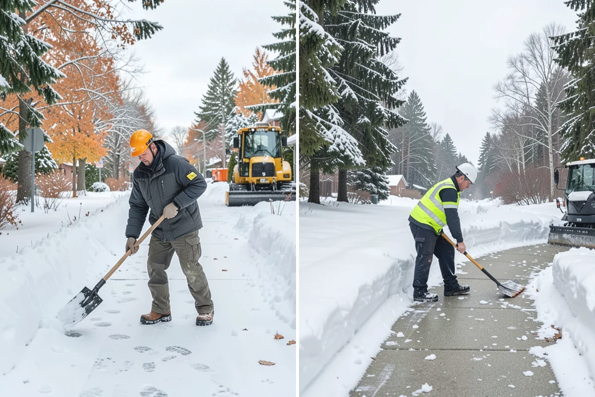 Snow Plowing in Buckley, Pierce County, WA - Review the property and mark snow storage areas