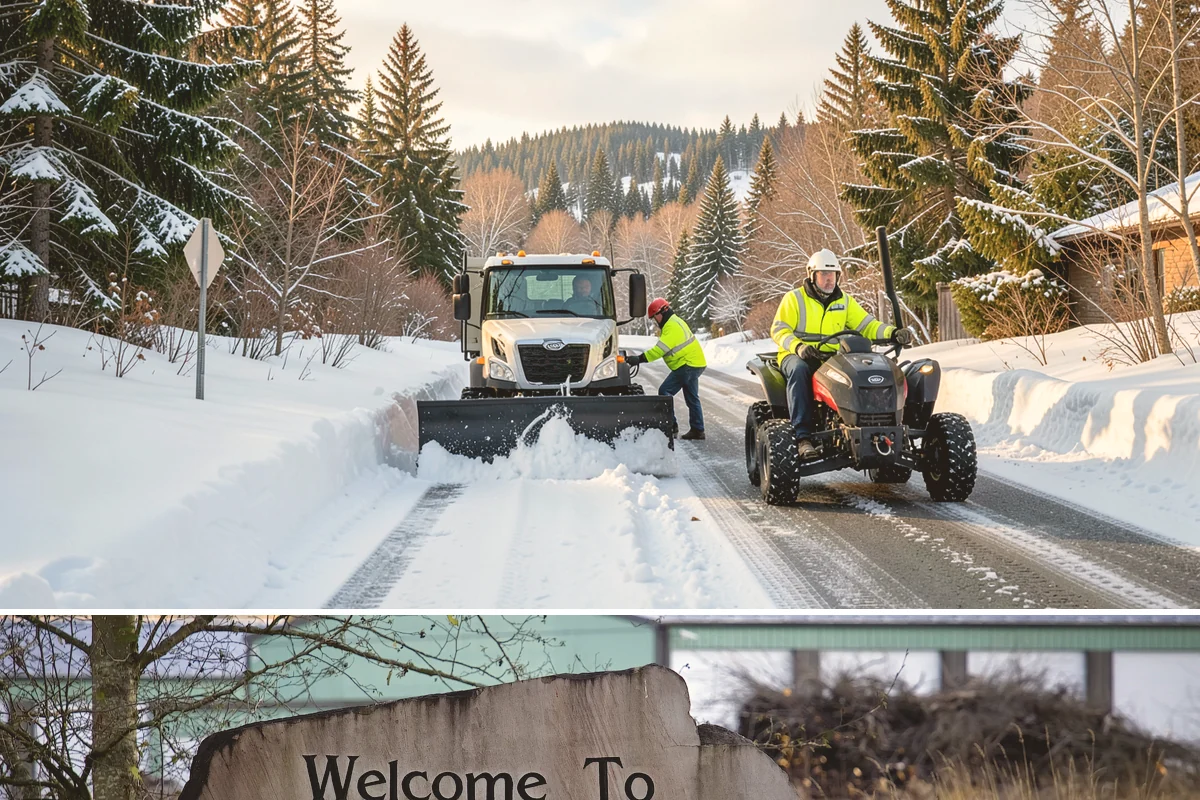 Snow Plowing in Buckley, Pierce County, WA - Plowing runs from the first accumulating snow, typically late November, through the end of the season in February or March.