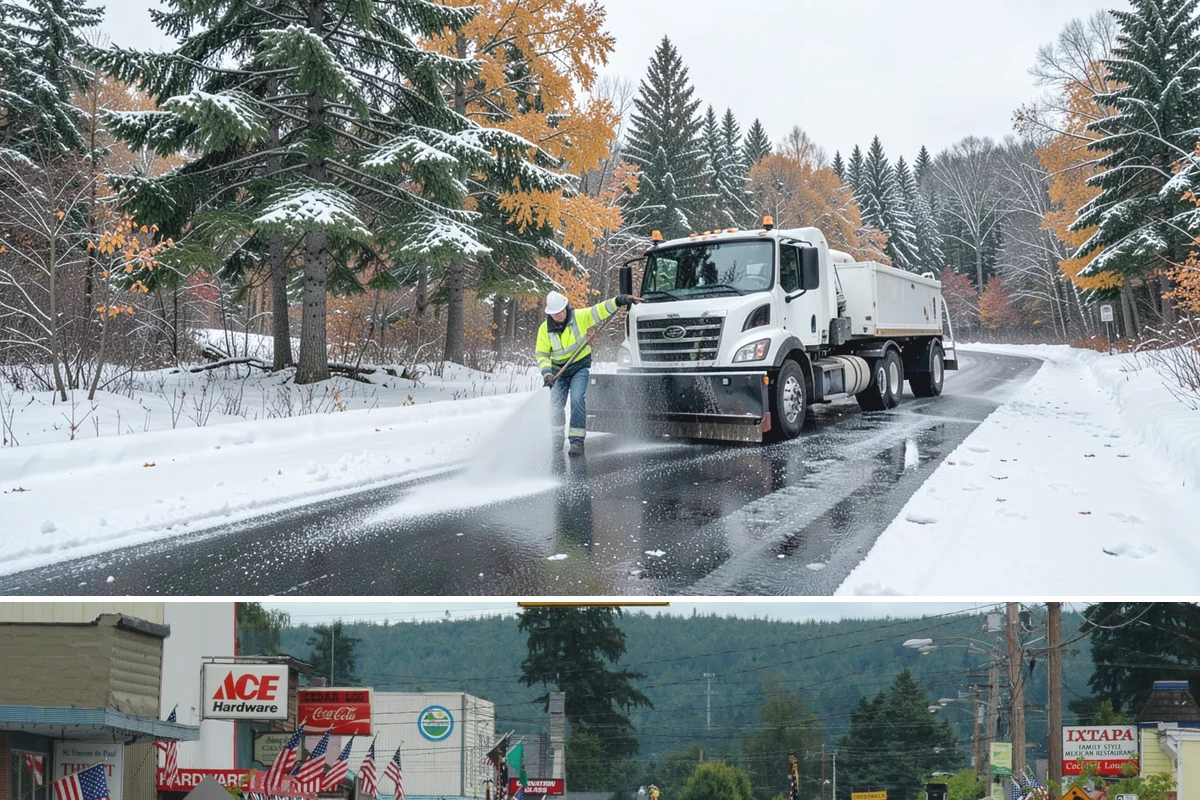 Snow Plowing in Carnation, King County, WA - Plowing runs from the first accumulating snow, typically late November, through the end of the season in February or March.